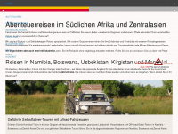 botswana-reisen.ch Webseite Vorschau