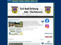 tus-bad-driburg-tischtennis.de Webseite Vorschau