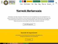tierwelt-herberstein.at Webseite Vorschau