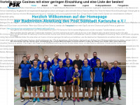 badminton-karlsruhe.de Webseite Vorschau