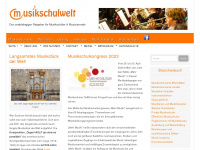 musikschulwelt.de Webseite Vorschau