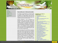 informationen-naturheilkunde.de Webseite Vorschau