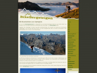 bikebergsteigen.org Webseite Vorschau