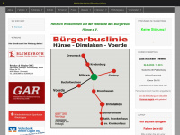 buergerbushuenxe.de Webseite Vorschau