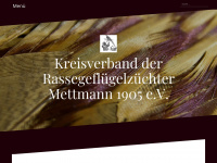 kv-rassegeflügelzüchter-mettmann.de Webseite Vorschau