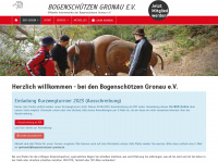 bogenschuetzen-gronau.de Webseite Vorschau