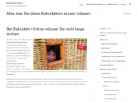 ballonfahrt-online.com Webseite Vorschau