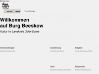 burg-beeskow.de Webseite Vorschau