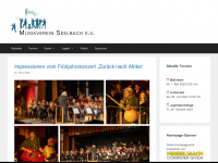 musikverein-seelbach.de Webseite Vorschau