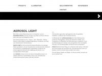 aerosol-light.net Webseite Vorschau