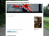 berliner-kurvenrollsport.de Webseite Vorschau
