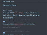 nachtrock.com Webseite Vorschau