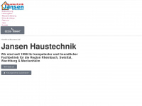 jansen-haustechnik.com Webseite Vorschau