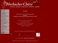 horbacher-choere.de Webseite Vorschau