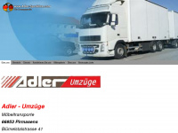 adler-spedition.com Webseite Vorschau