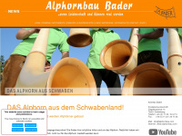 alphornbau.com Webseite Vorschau