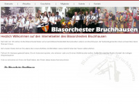 blasorchester-bruchhausen.de Webseite Vorschau