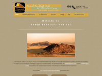 namib-naukluft-lodge.com Webseite Vorschau