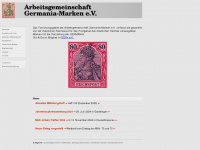 germania-marken.de Webseite Vorschau