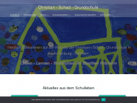 christian-schad-volksschule.de Webseite Vorschau