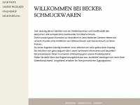 becker-schmuckwaren.de Webseite Vorschau