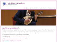 musikforum-schweinfurt.de Webseite Vorschau