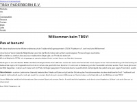tbsv-paderborn.de Webseite Vorschau
