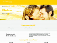 mea-solar.at Webseite Vorschau