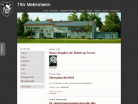 tsv-meimsheim.de Webseite Vorschau