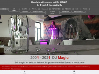 djmagic.eu Webseite Vorschau