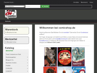 comicshop.de Webseite Vorschau