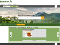 teesorten.de Webseite Vorschau