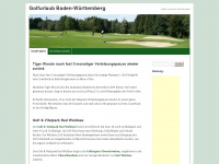 golfurlaub-baden-wuerttemberg.de Webseite Vorschau