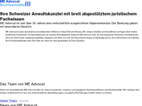 advocat.ch Webseite Vorschau