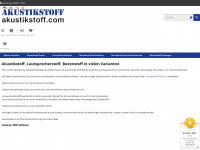 akustikstoff.com Webseite Vorschau