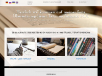 uebersetzungen-belianki.de Webseite Vorschau