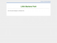 lilith-pohl.de Webseite Vorschau