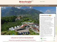 schneeburghof.com Webseite Vorschau