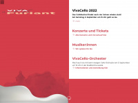vivacello.ch Webseite Vorschau