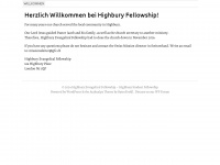 highburyfellowship.org Webseite Vorschau