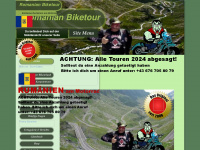 romanian-biketour.at Webseite Vorschau