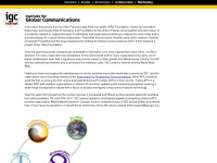 habitat.igc.org Webseite Vorschau