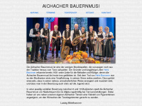 aichacher-bauernmusi.de Webseite Vorschau