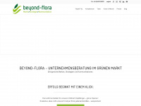 beyond-flora.com Webseite Vorschau