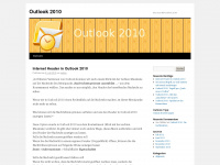 outlook-2010.de Webseite Vorschau