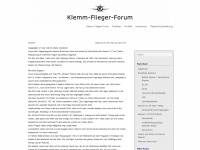 klemm-flieger-forum.de Webseite Vorschau