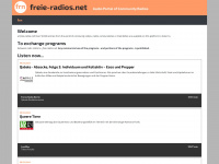 freie-radios.net Webseite Vorschau
