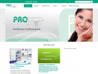 prodent-dentalbedarf.de Webseite Vorschau