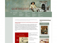 goethezeitportal.de Webseite Vorschau