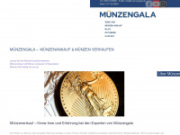 muenzengala.de Webseite Vorschau